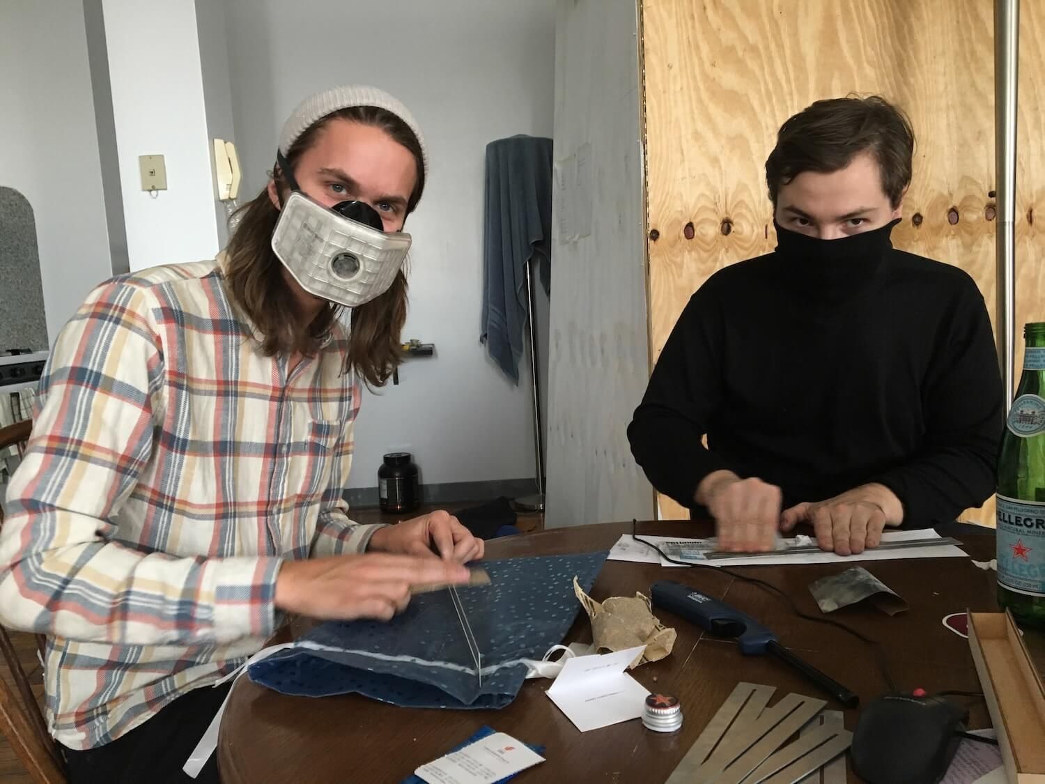 Me and my partner Jens Marklund making prototypes